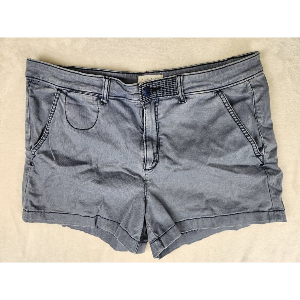Anthropologie Women's Chino Shorts Size 32 Relaxed Grey‎